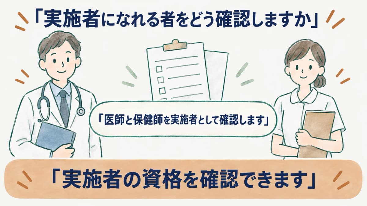 医師と保健師を実施者として確認するストレスチェックの調査票